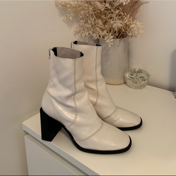 White Leather L’Intervalle Boots - Picture 5 of 6